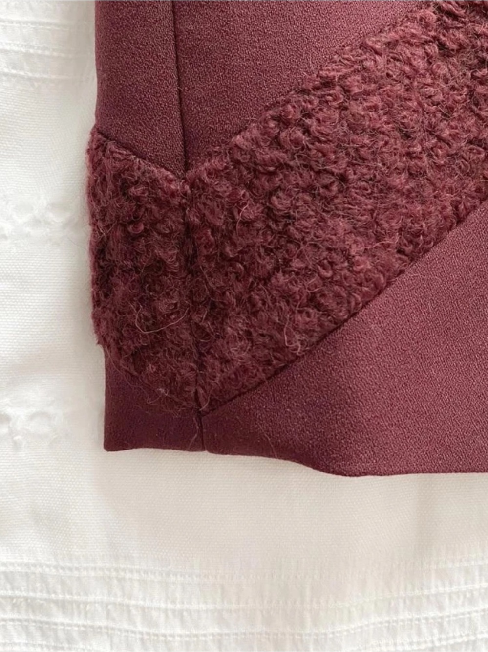 Raoul Garnet Marielle Burgundy
Wool Blend Textured
Contoured Midi Dress- 8 - Picture 6 of 7
